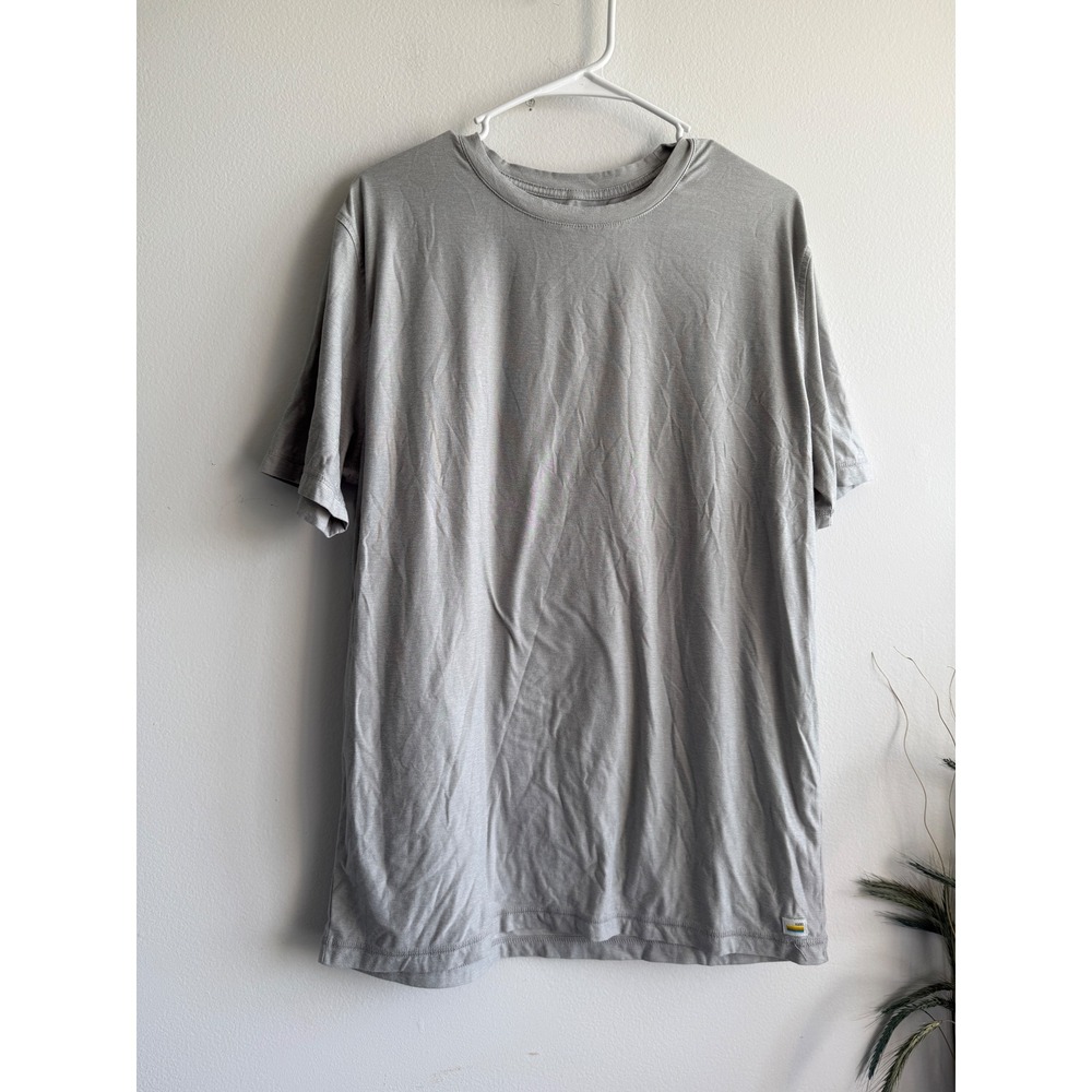 Vuori Strato Tech‎ Tee Heather Grey Short Sleeve Performance T-Shirt Womens L